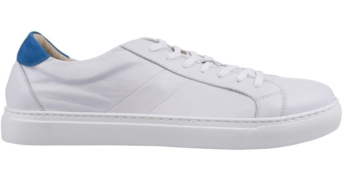 Andrea Ventura White And Blue Puntala Sneakers for Men | Lyst