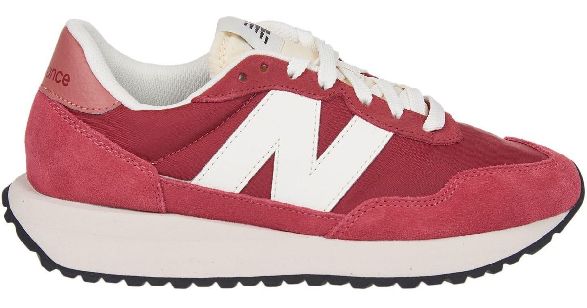 New Balance Suede 237 Sneakers - Women in Red | Lyst