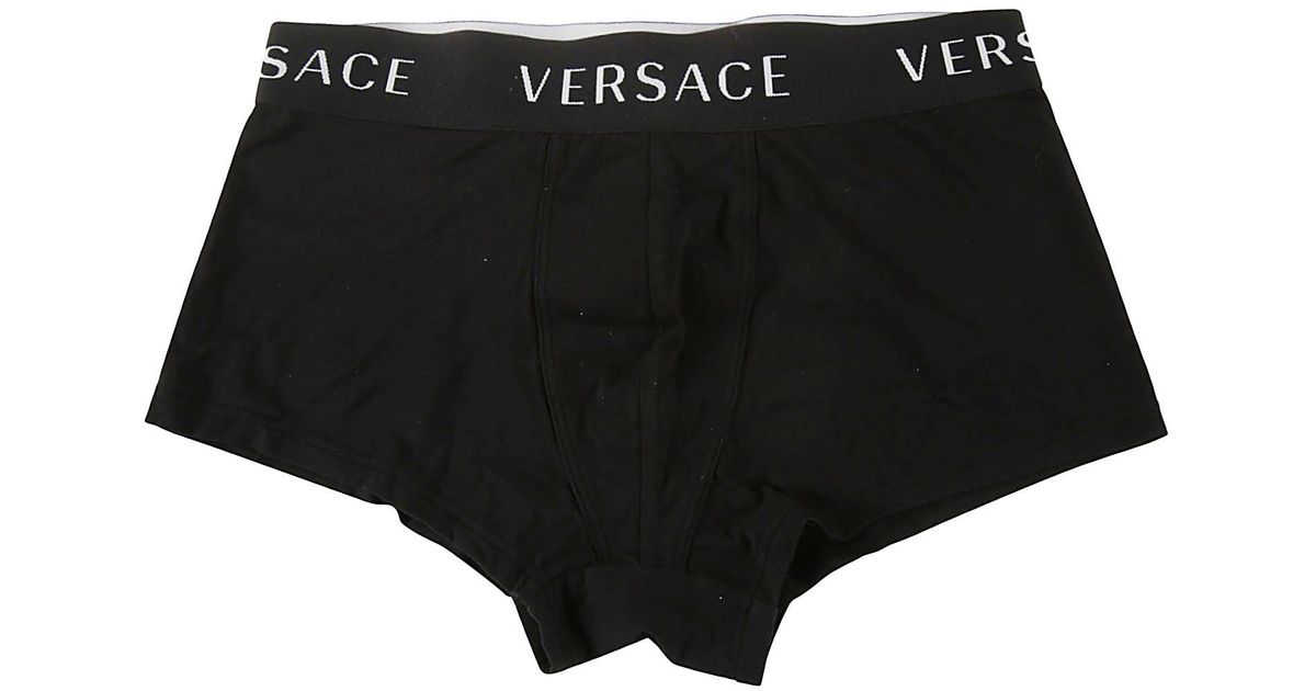Versace Boxer - Elastico Scritta in Black for Men | Lyst