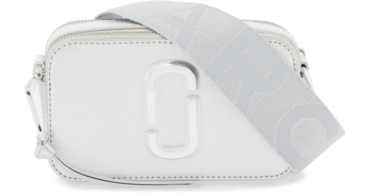 Marc Jacobs The Metallic Snapshot Bag in White Lyst