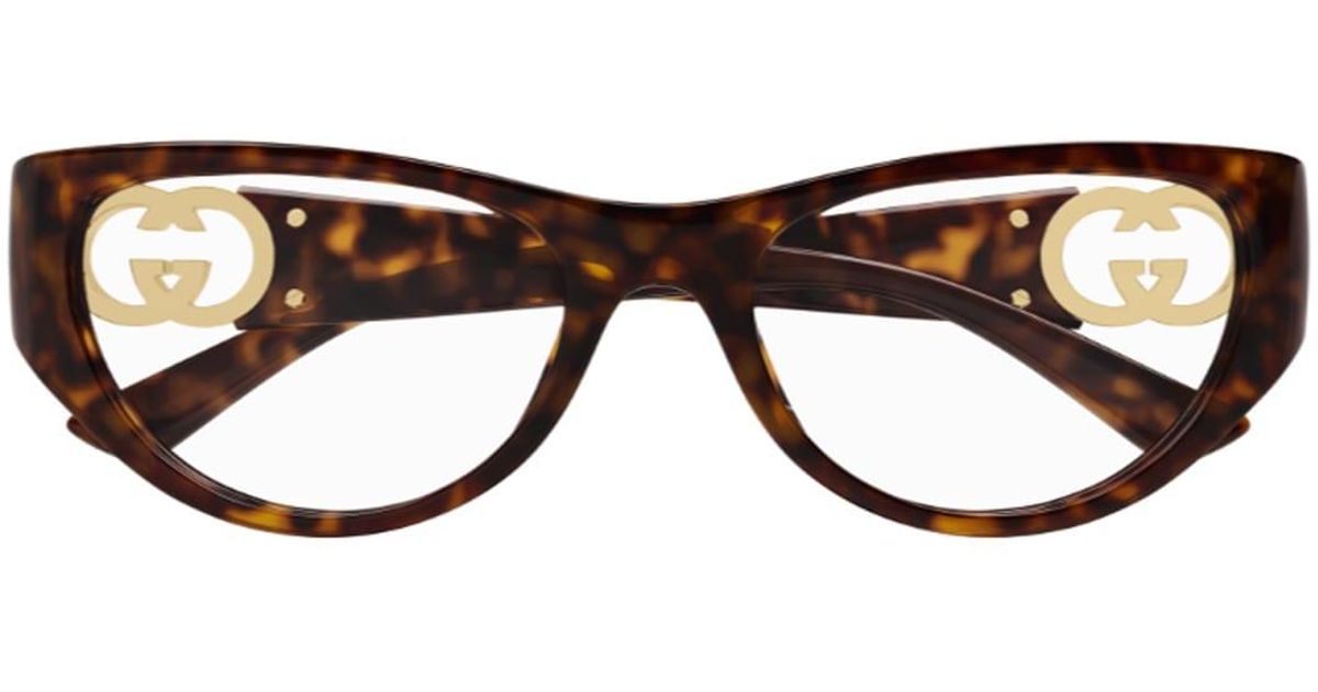 Lineas Gucci Gucci Gg1825O Linea Emblem Eyeglasses in Brown | Lyst