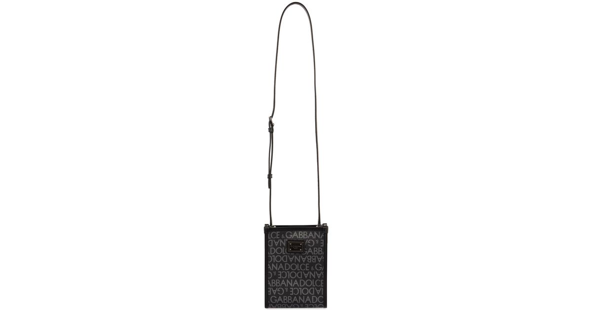 Dolce & Gabbana Messenger Bag With Logo in White for Men | Lyst UK
