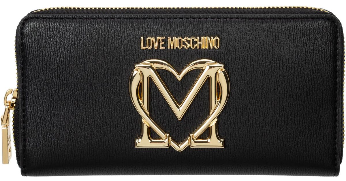 Love Moschino Brentham Wallet in Black | Lyst