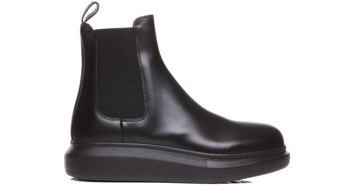 Alexander McQueen Hybrid Chelsea Boots in Black for Men | Lyst