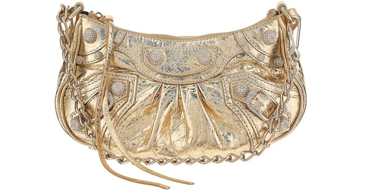 balenciaga gold bag