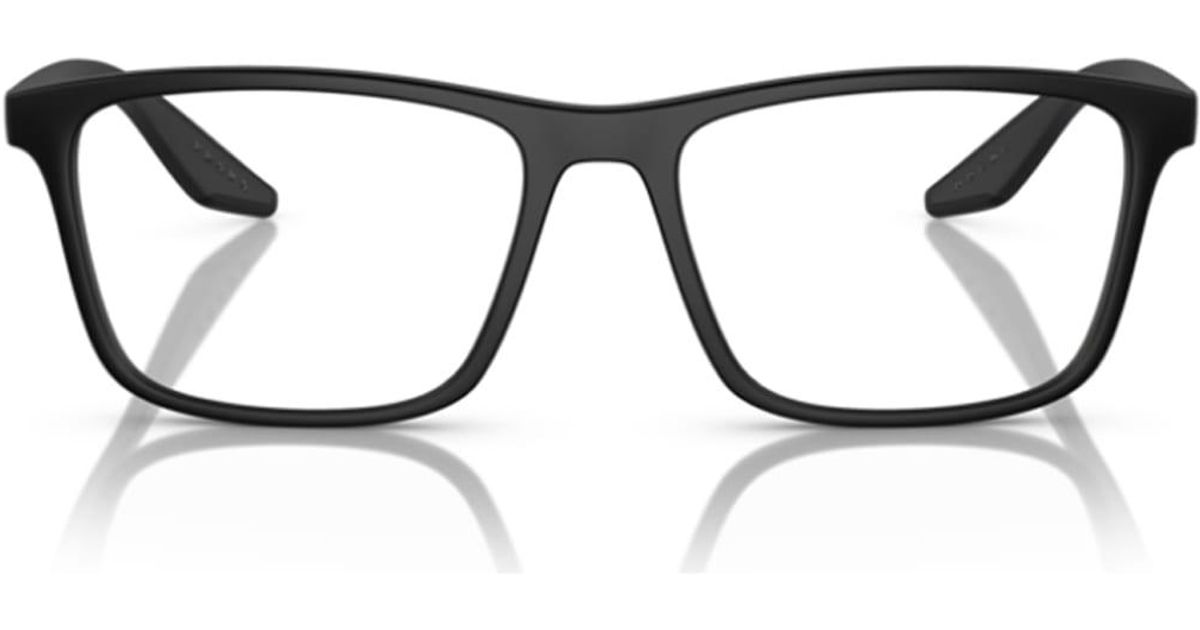 Prada Linea Rossa Ps01Qv Dg01O1 Glasses in Black for Men Lyst UK