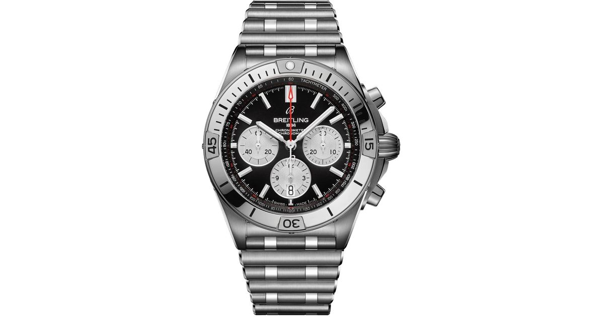 Breitling Chronomat B01 42 Watches in Metallic for Men | Lyst