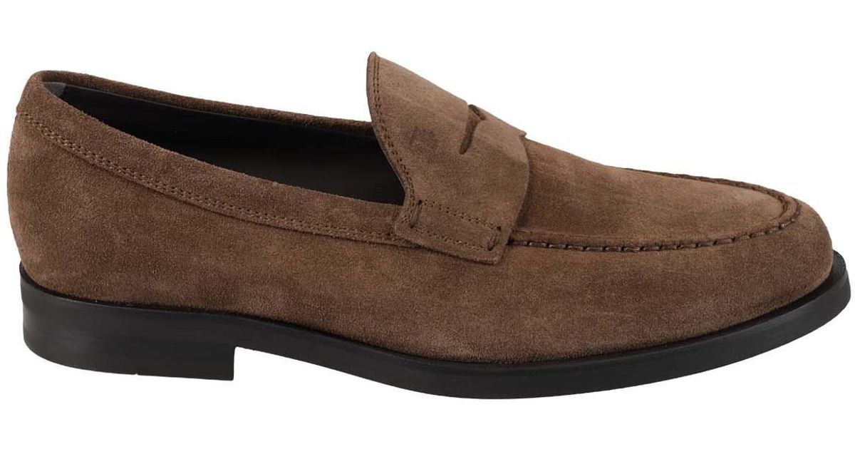 Tod's Mocassino Formale Gomma Zf in Brown for Men | Lyst