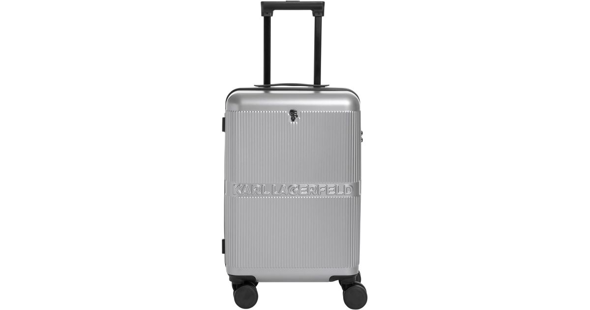 Karl Lagerfeld K/ikonik Suitcase in Gray Lyst