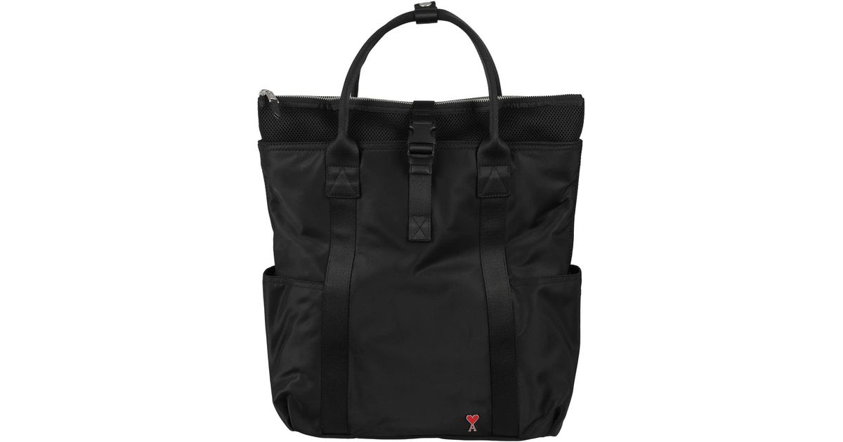 Ami Paris Adc Hybrid Tote Bag in Black for Men | Lyst