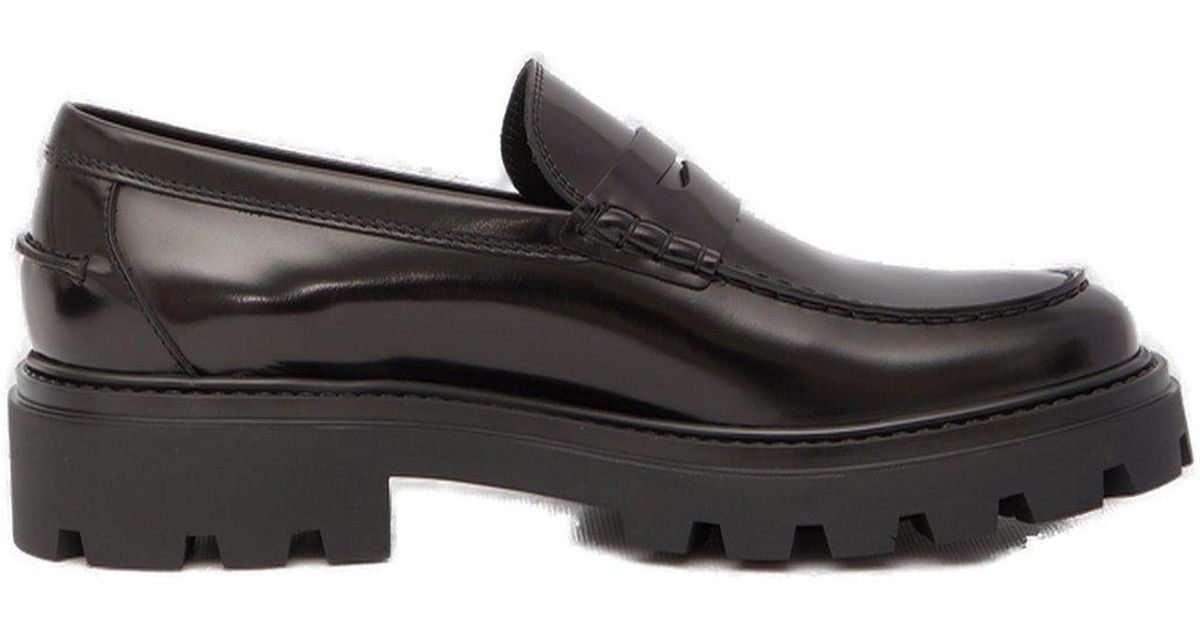 Tod's Moccasin Slip-on Loafers in Black for Men | Lyst