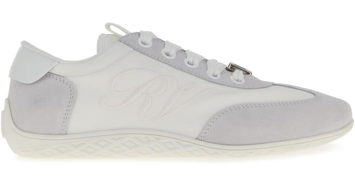 Roger Vivier Blue Low Top Sneakers