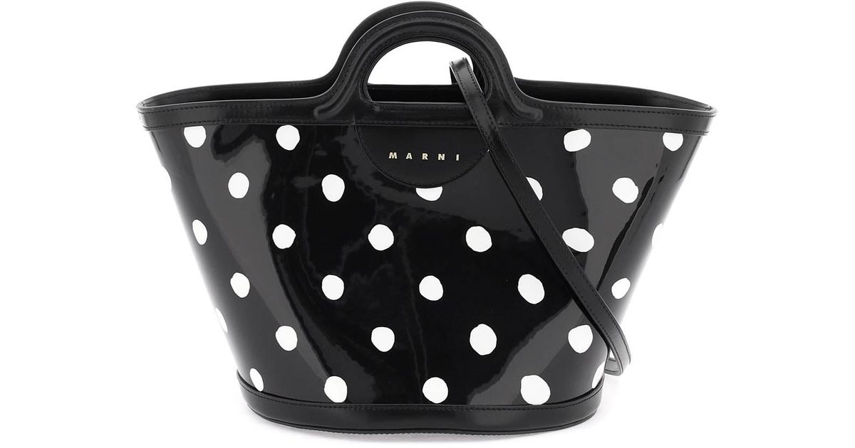 Black Pink Polka Dots Tote Bag