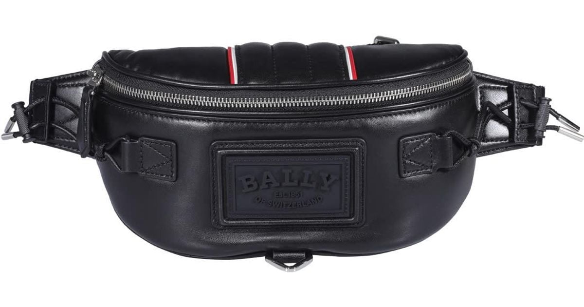 Bally Leather Anakin Belt Bag in Black for Men Lyst
