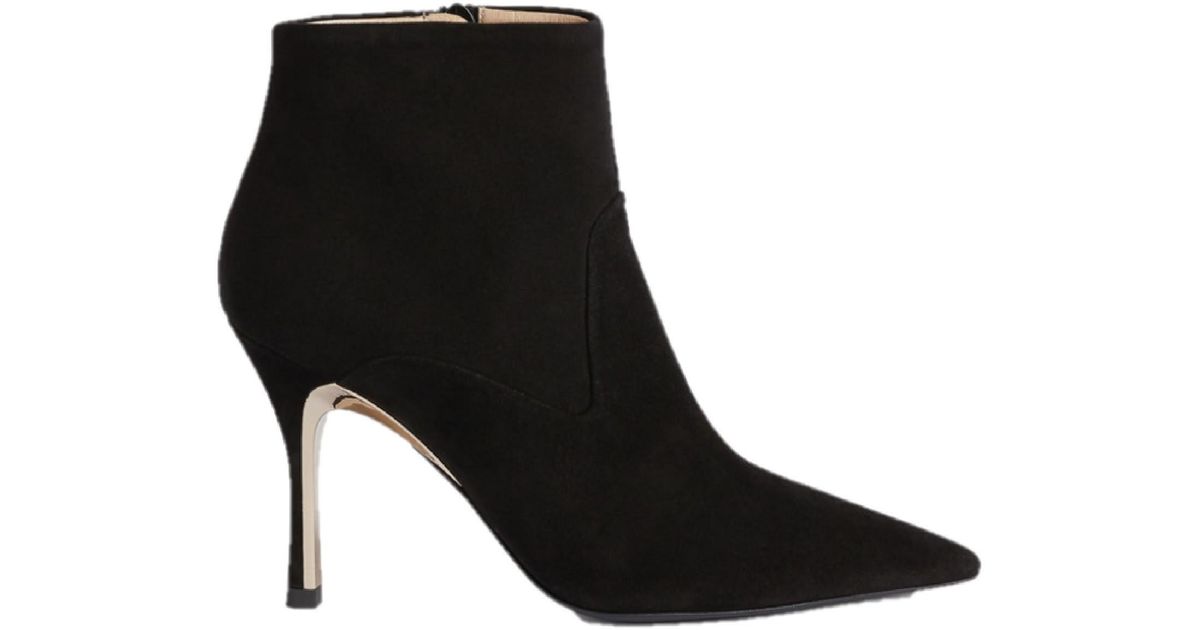 Furla Leather Code Ankle Boot T90 in Onyx (Black) | Lyst UK