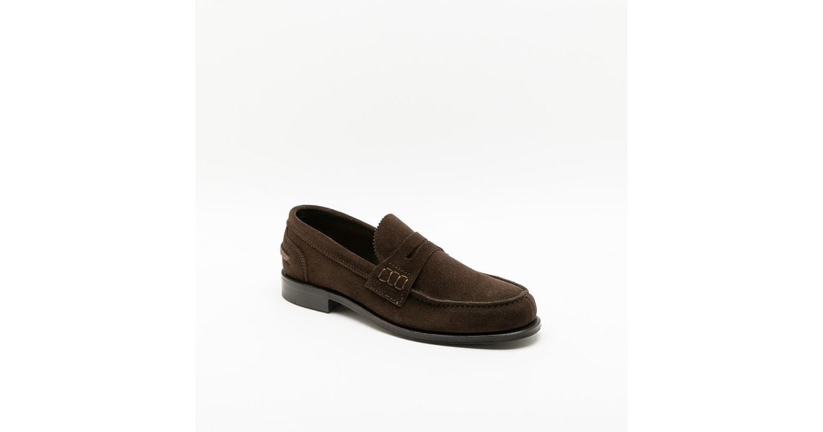 Cheaney Tunisie Suede Loafer in Brown for Men | Lyst