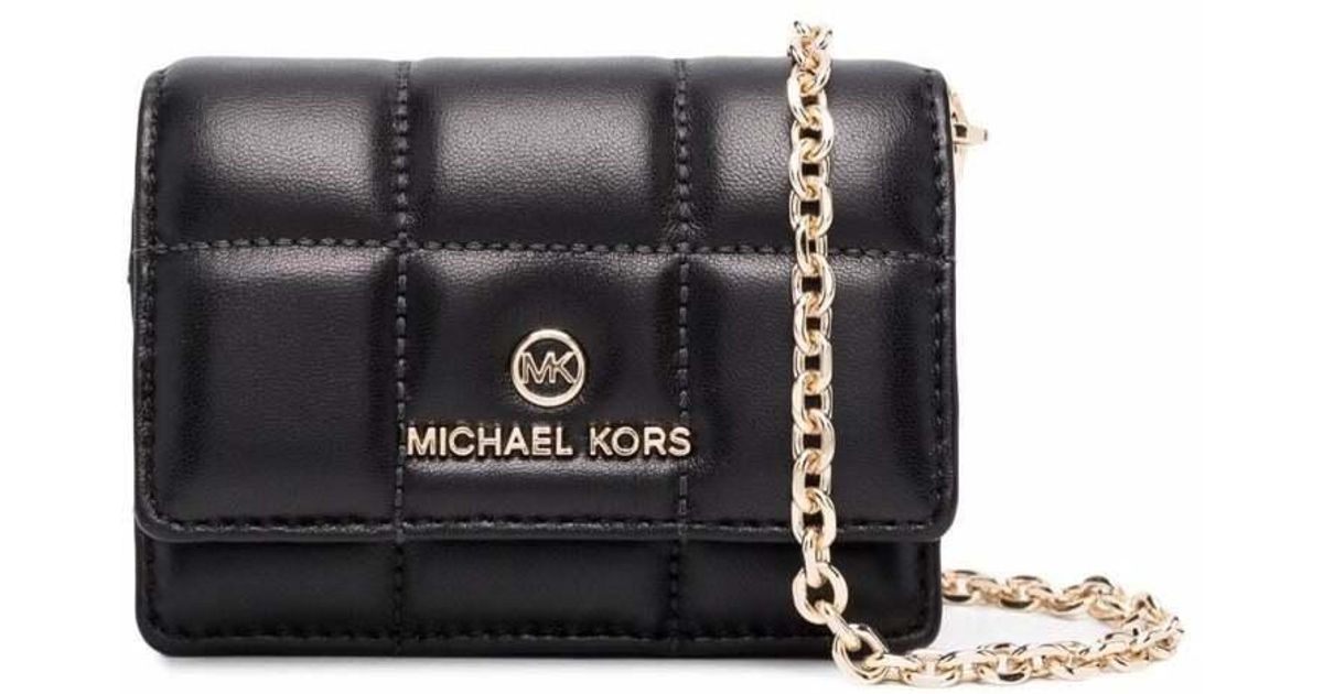 black leather michael kors wallet