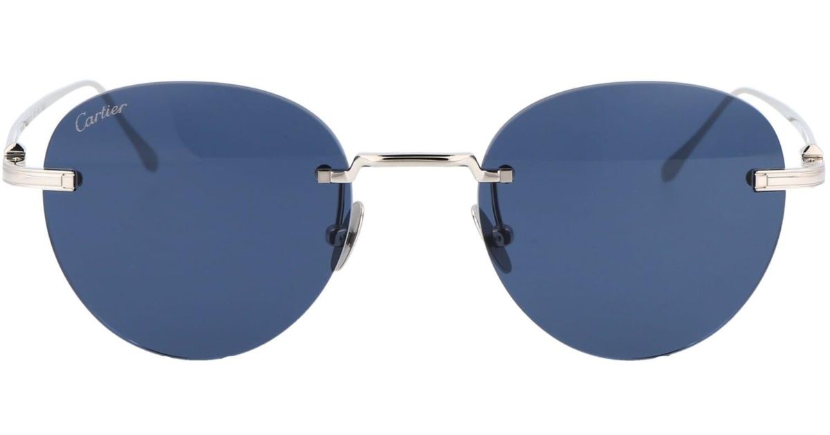 blue cartier glasses