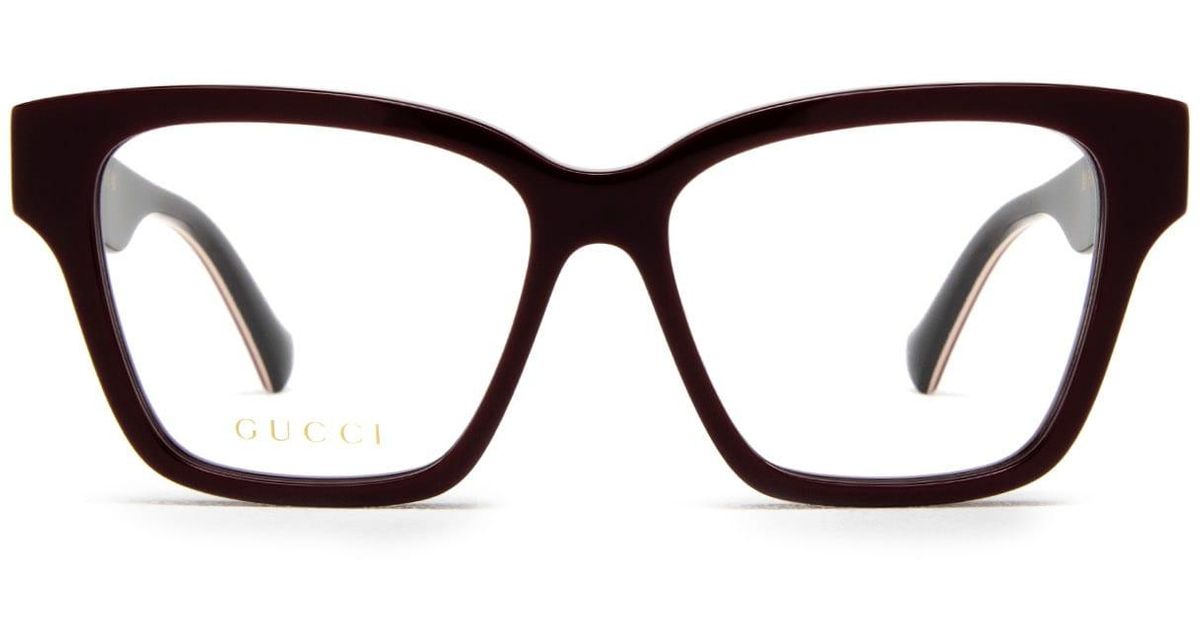 Gucci Gg1302o Burgundy Glasses in Black Lyst