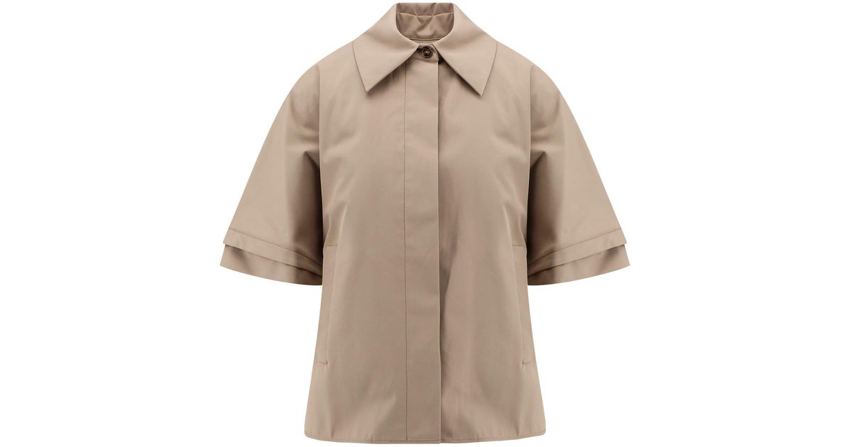 ジャケット MAX MARA Parole jacket with viscose padded lining Beige Max Mara Parole Jacket With Viscose Padded Lining in Natural