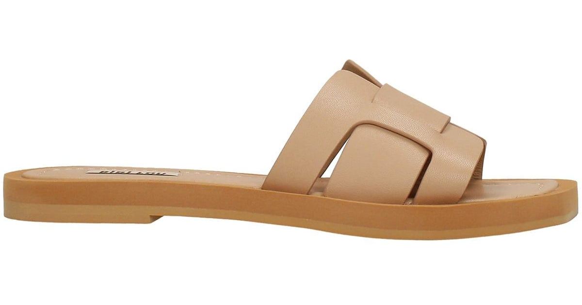 bibi lou flats in powder leather