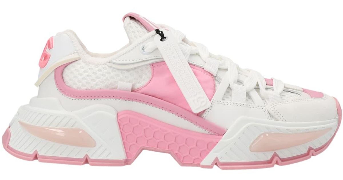 dolce and gabbana pink glitter sneakers