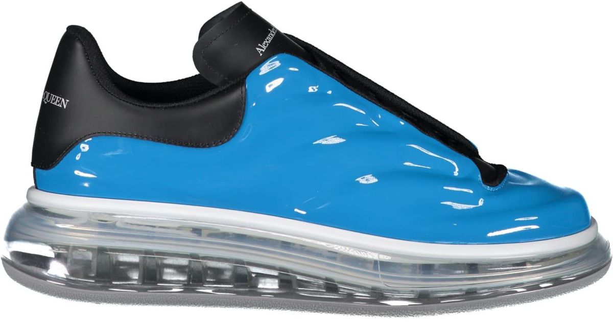 Alexander McQueen Gloss Lux Chunky Sneakers in Blue for Men Lyst