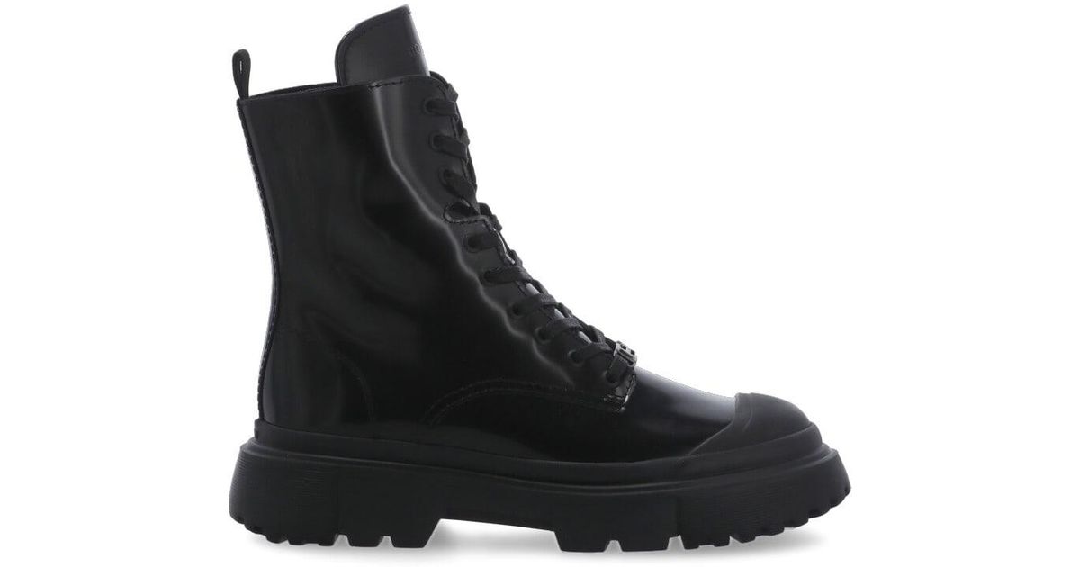 Hogan Leather H543 Boot in Black - Save 5% | Lyst