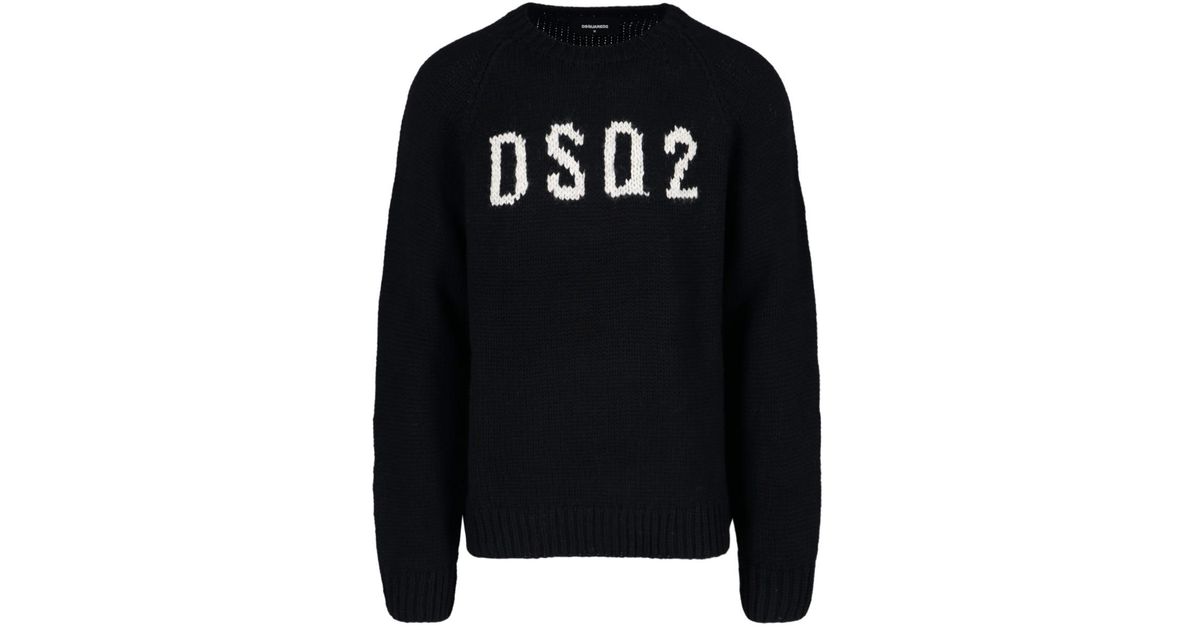DSquared² Dsq2' Sweater in Black for Men | Lyst