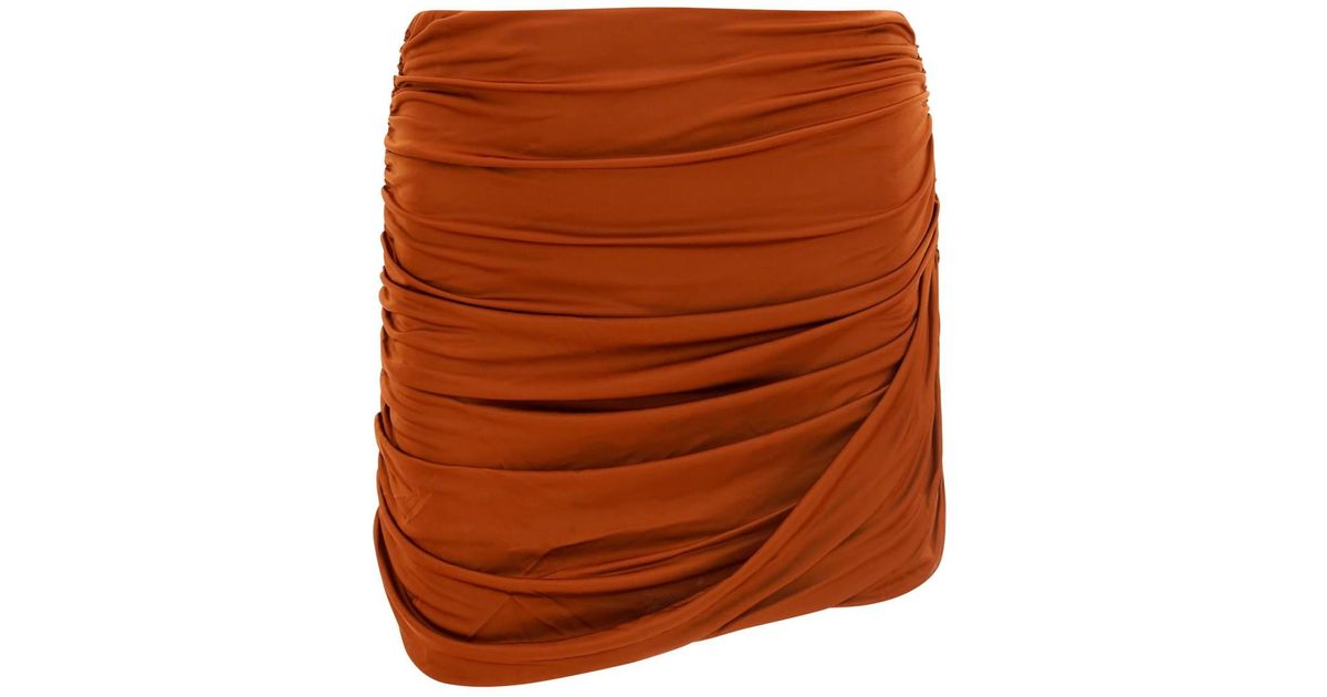 GAUGE81 Synthetic Kanda Skirt in Chestnut (Brown) | Lyst