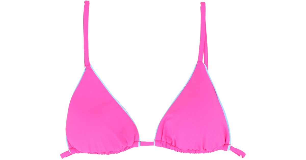 Mc2 Saint Barth Janet Bikini Top in Pink | Lyst