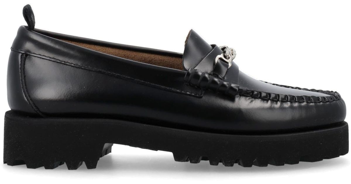 Fred Perry Chain Detail Penny Loafers in Black for Men - Save 14% | Lyst UK