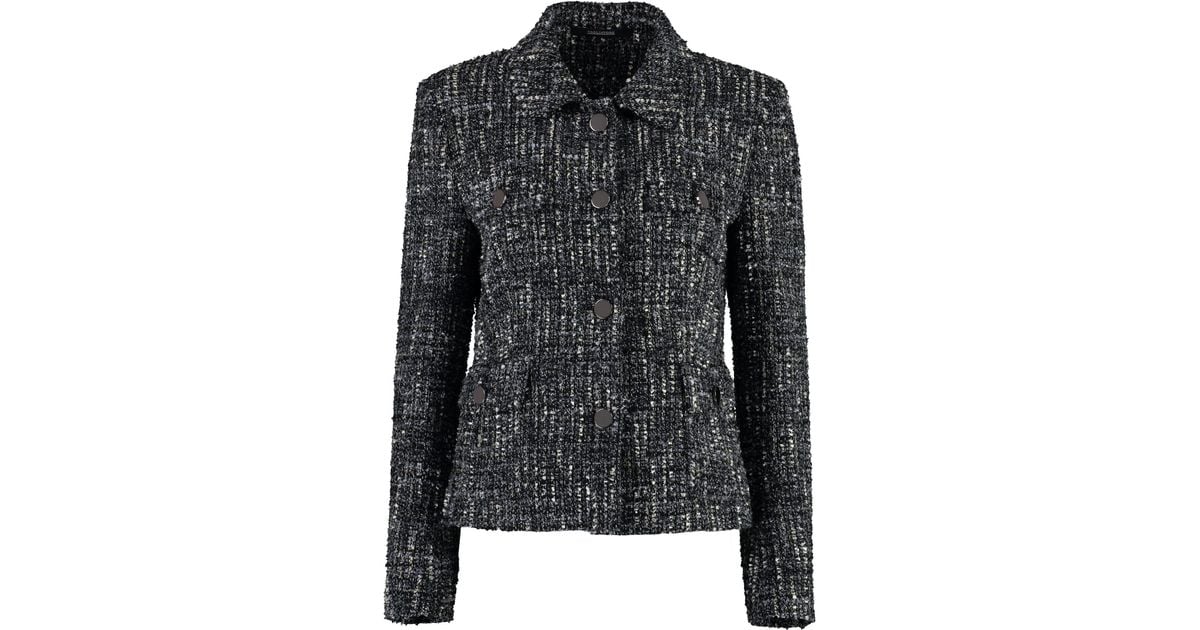 Tweed blazer india top
