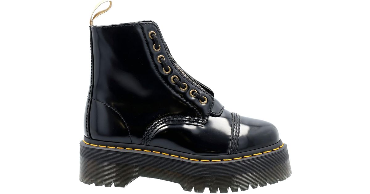Dr. Martens Leather Vegan Sinclaire Platform Boots in Black Lyst