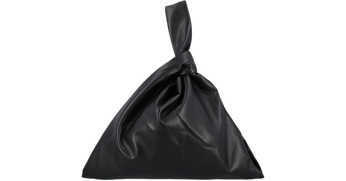 Nanushka Large Vegan Leather Jen Pouch in Black Womens Clutches and evening bags Nanushka Clutches and evening bags 