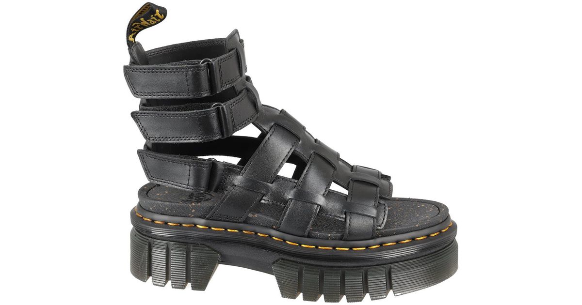 Dr. Martens Ricki Gladiator Black Nappa Lux | Lyst