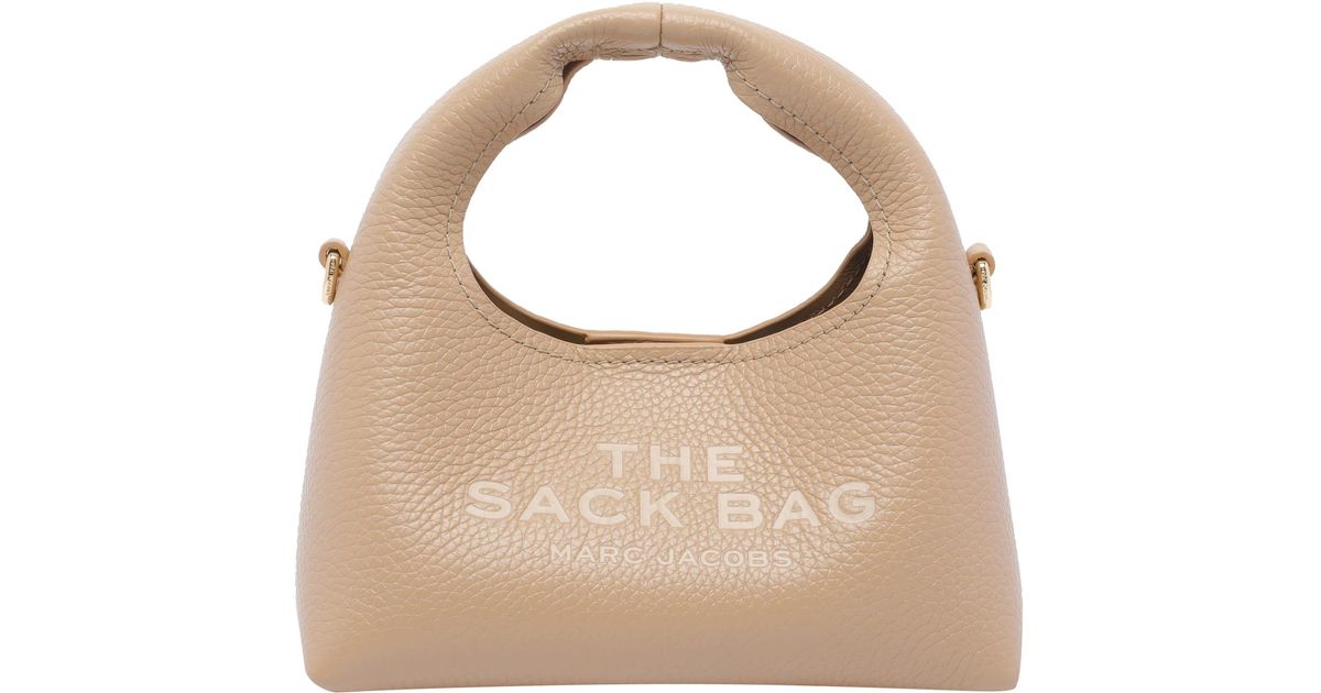 Sack Micro Marc Jacobs The Micro Crossbody Sack Bag in White | Lyst UK