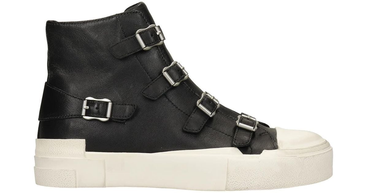 Ash Gang Sneakers In Leather in Black - Lyst