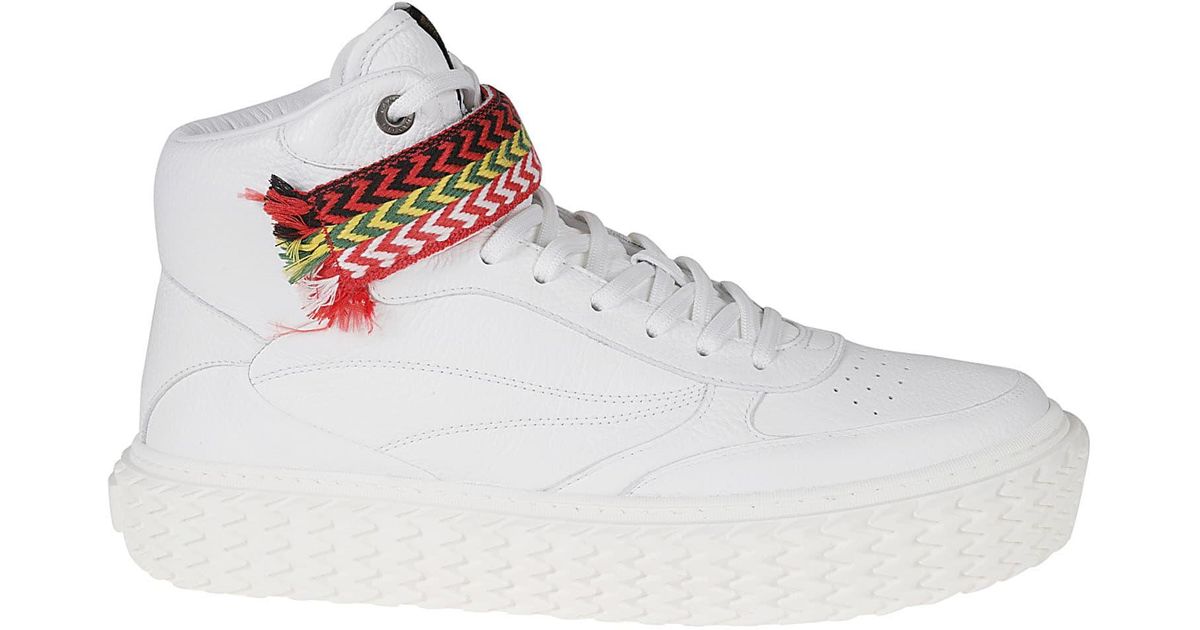 Lanvin High Top Sneakers in White for Men | Lyst