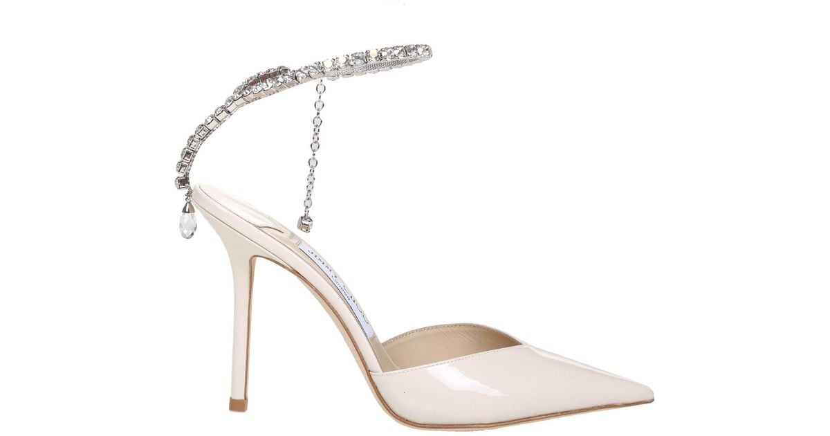 Jimmy Choo Pumps In Leather Color Ivory in White - Save 6% | Lyst UK