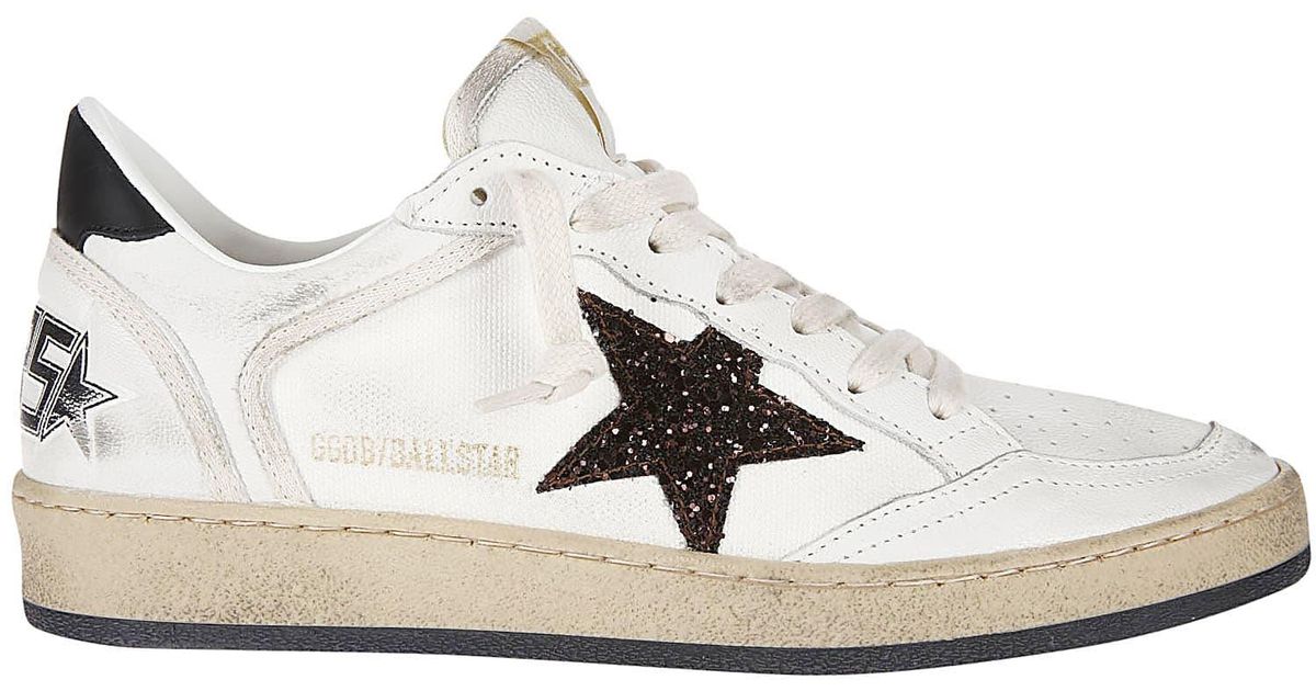 Golden Goose Ballstar Nappa Upper in White | Lyst