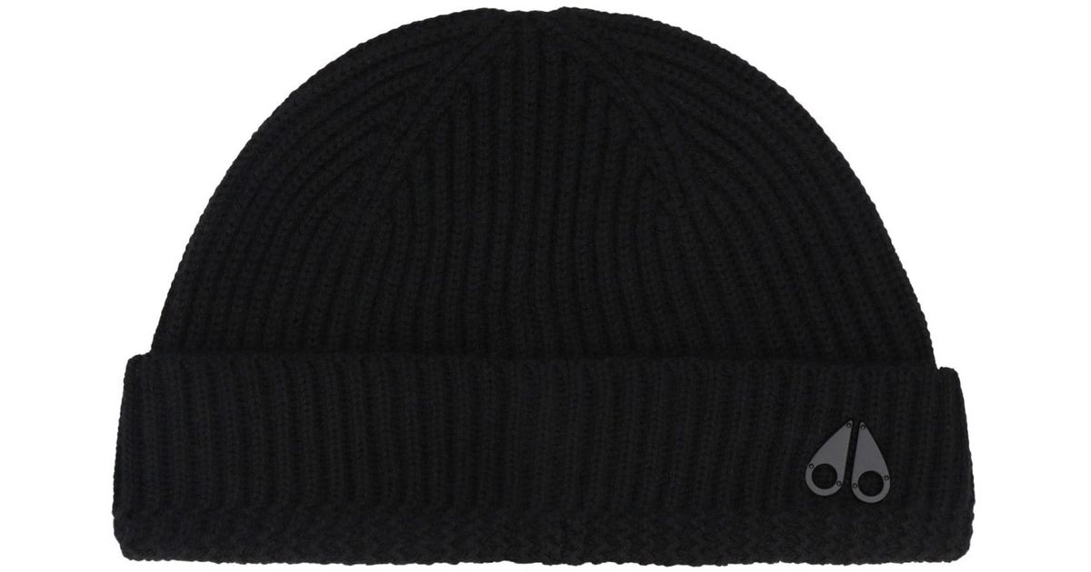 Moose Knuckles Trimble Skull Merino Wool Hat in Black for Men Lyst