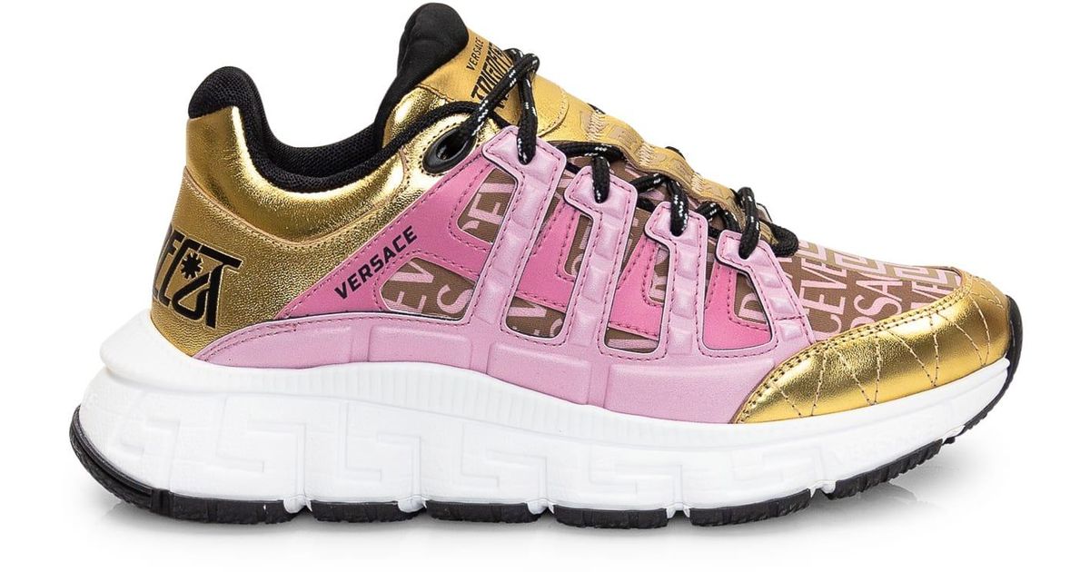 Versace Trigreca Sneaker in Pink | Lyst