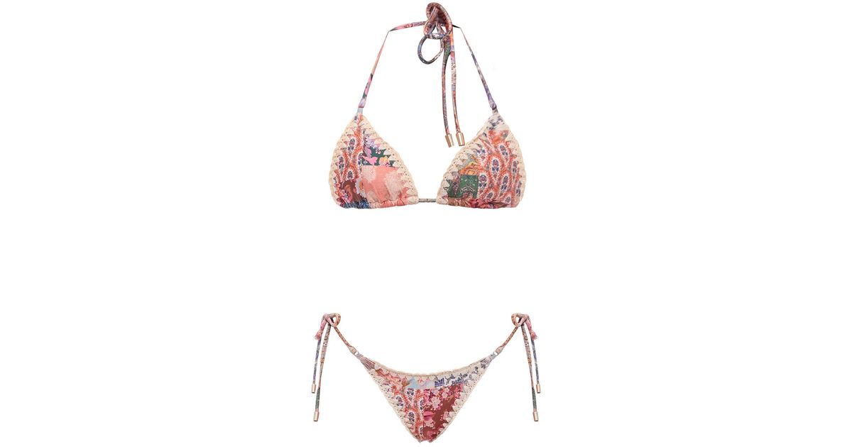 Zimmermann Bikini in Pink Lyst