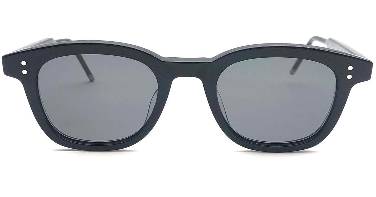THOM BROWNE Metal frame 2-way flip-up style sunglasses Eyewear TBS812-46-02 Silver gray 46□22-140