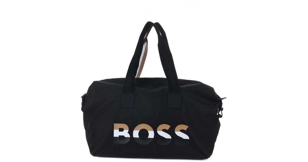 BOSS by HUGO BOSS Duffle Bag By Boss in Black for Men | Lyst UK
