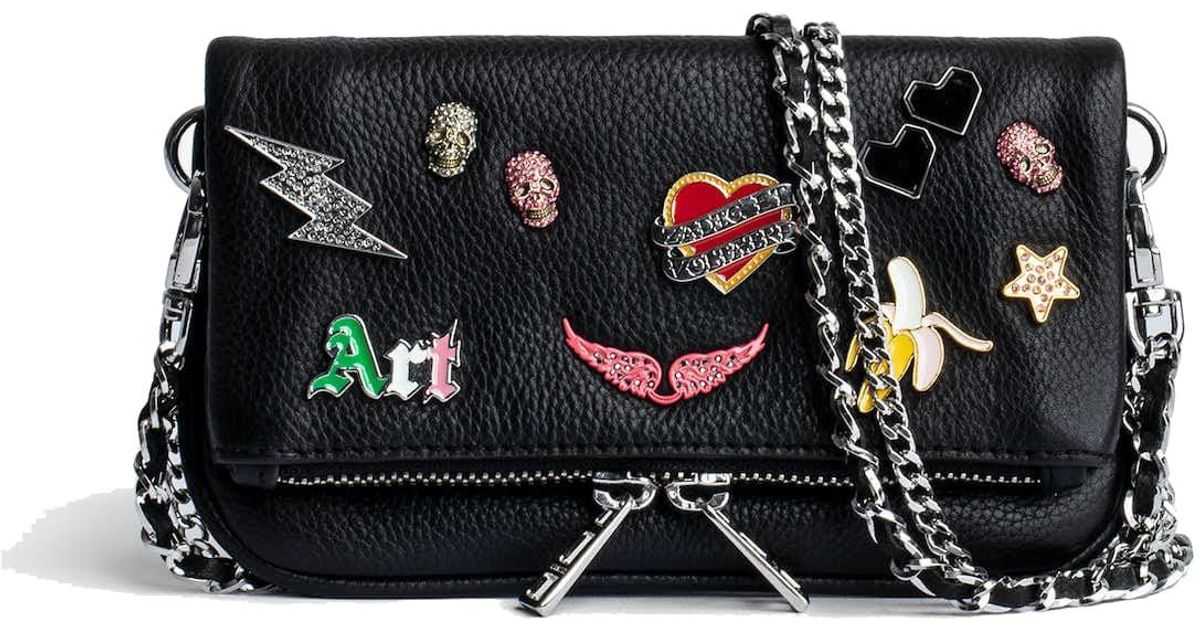 Zadig & Voltaire Nano Rock Pochette in Black Lyst