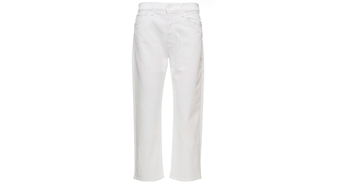 Mother 'the Ditcher Crop' Five Pockets Straight Leg Jeans In Cotton ...