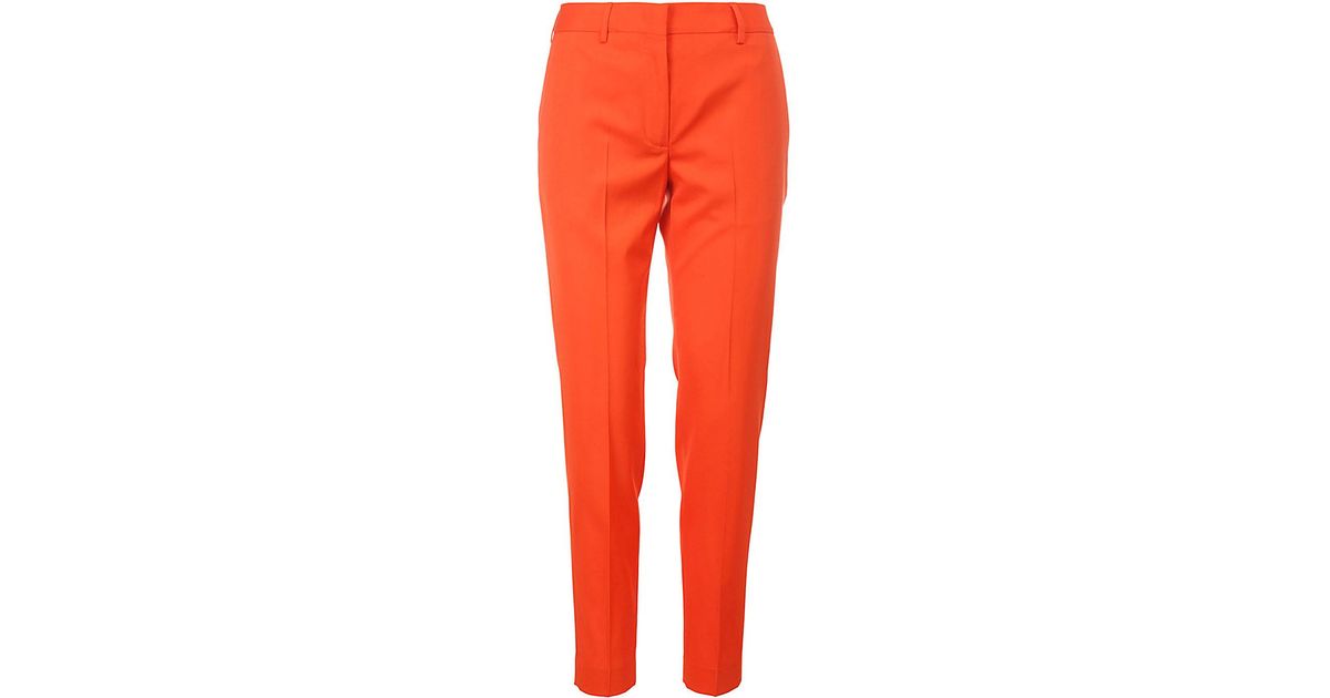Paul Smith Wool Cigarette Trousers in Red - Save 2% | Lyst