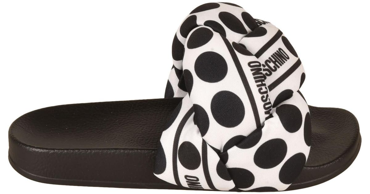 mens moschino sliders